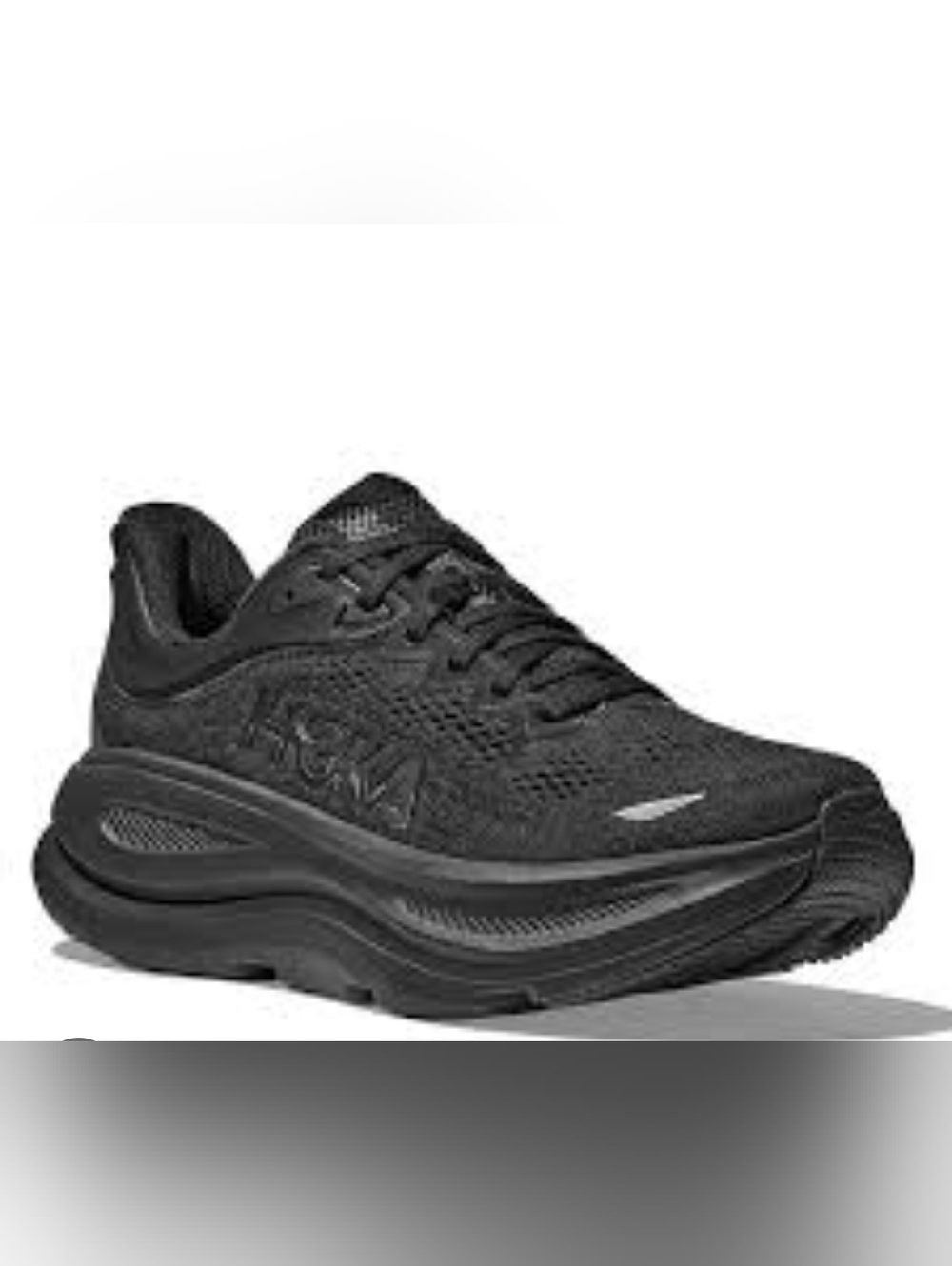 SiMesh Running Shoeze 13 D Men's Hoka Bondi 9  Black Lace-Up